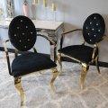 zlote-krzeslo-glamour-ludwik-II-black-z-podlokietnikami-pikowane-krysztalkami-bellacasa.co
