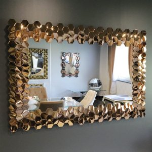 Lustro glamour prostokątne 80,5x119 cm M-0698