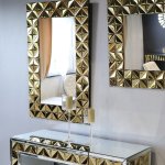 Lustro glamour prostokątne 76x114 cm M-0673