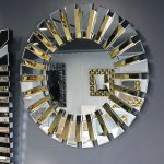 Lustro glamour okrągłe 80x80 cm M-0676