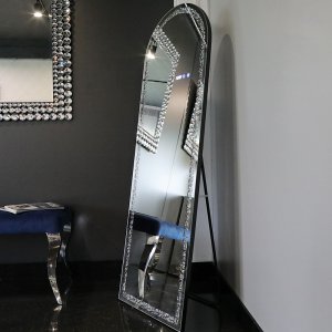 Lustro glamour stojące podświetlane 54x163 cm M-0689