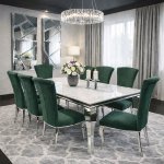 Jadalnia glamour Laguna Veneta - Wenecka Laguna  180x90 + 6 krzeseł