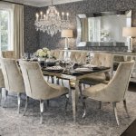 Jadalnia glamour Marrone Sabbia - Piaskowy Brąz  180x90 + 8 krzeseł  