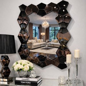 Lustro glamour prostokątne 75x102 cm M-0671