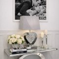 Lampa glamour w kształcie serca z szarym abażurem L-0603.jpg