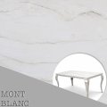 Kwarc brazylijski Mont Blanc – próbka blatu, jasna powierzchnia z miękkim rysunkiem.jpg