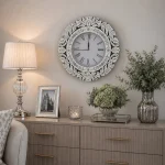 Okrągły zegar lustrzany 50x50 cm C-0633