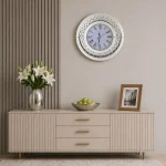 Runde Glamour-Uhr 50x50x4,8 cm C-0552