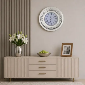 Round glamor clock 50x50x4.8 cm C-0552