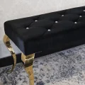 Podnóżek, pufa Ludwik Gold Black pikowana kryształkami.jpg
