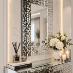 Lustro glamour prostokątne 88,6x128 cm M-0680