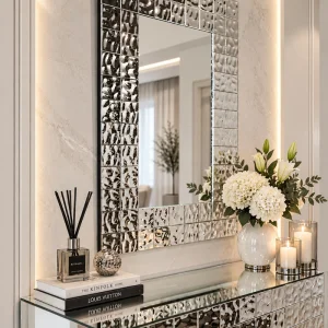 Lustro glamour prostokątne 88,6x128 cm M-0680