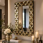 Lustro glamour prostokątne 76x114 cm M-0673