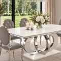 Stół z blatem Noble Supreme White i chromowaną podstawą – elegancka jadalnia glamour_BellaCasa.co.jpg