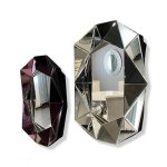 Galmour silver rectangular mirror 57.6x80 cm M-0541-01