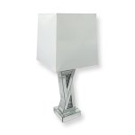Lampa stołowa dekorowana glamour L-0586 