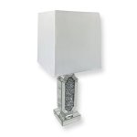 Lampa stołowa dekorowana glamour L-0585 
