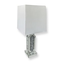 Lampa stołowa dekorowana glamour L-0585 