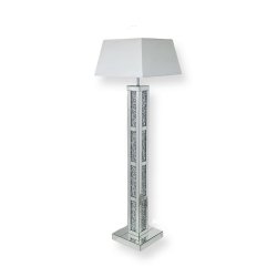Lampa stojąca dekorowana glamour L-0590 