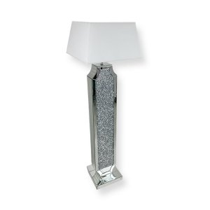 Lampa stojąca dekorowana glamour L-0591 