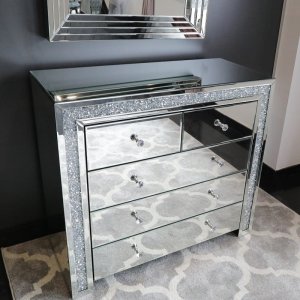 Komoda szafka szklana F-0531 100x45x90