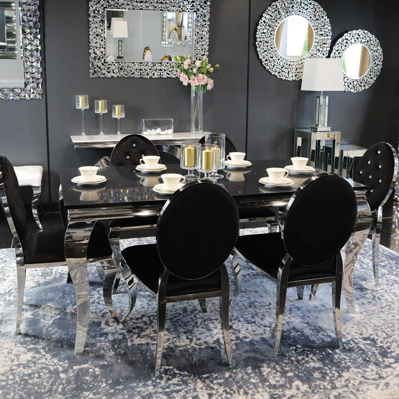 Jadalnia glamour Medaglione Nero - Czarny Medalion